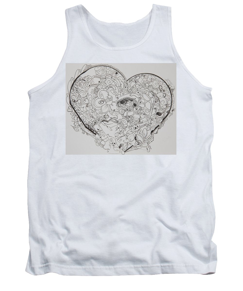 Asemic Hearts - Zentangle Collection - Tank Top