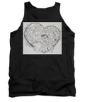 Asemic Hearts - Zentangle Collection - Tank Top