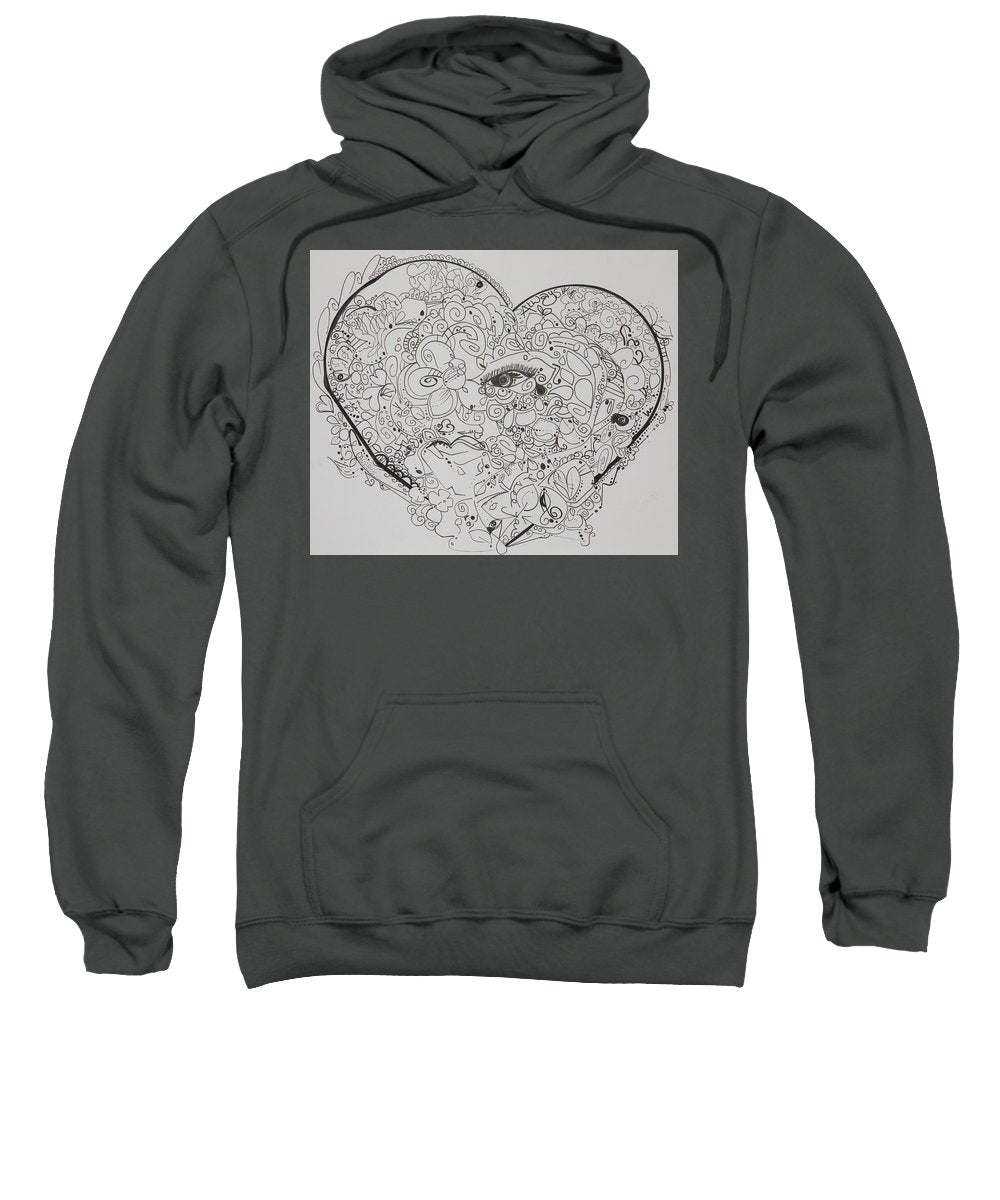 Asemic Hearts - Zentangle Collection - Sweatshirt