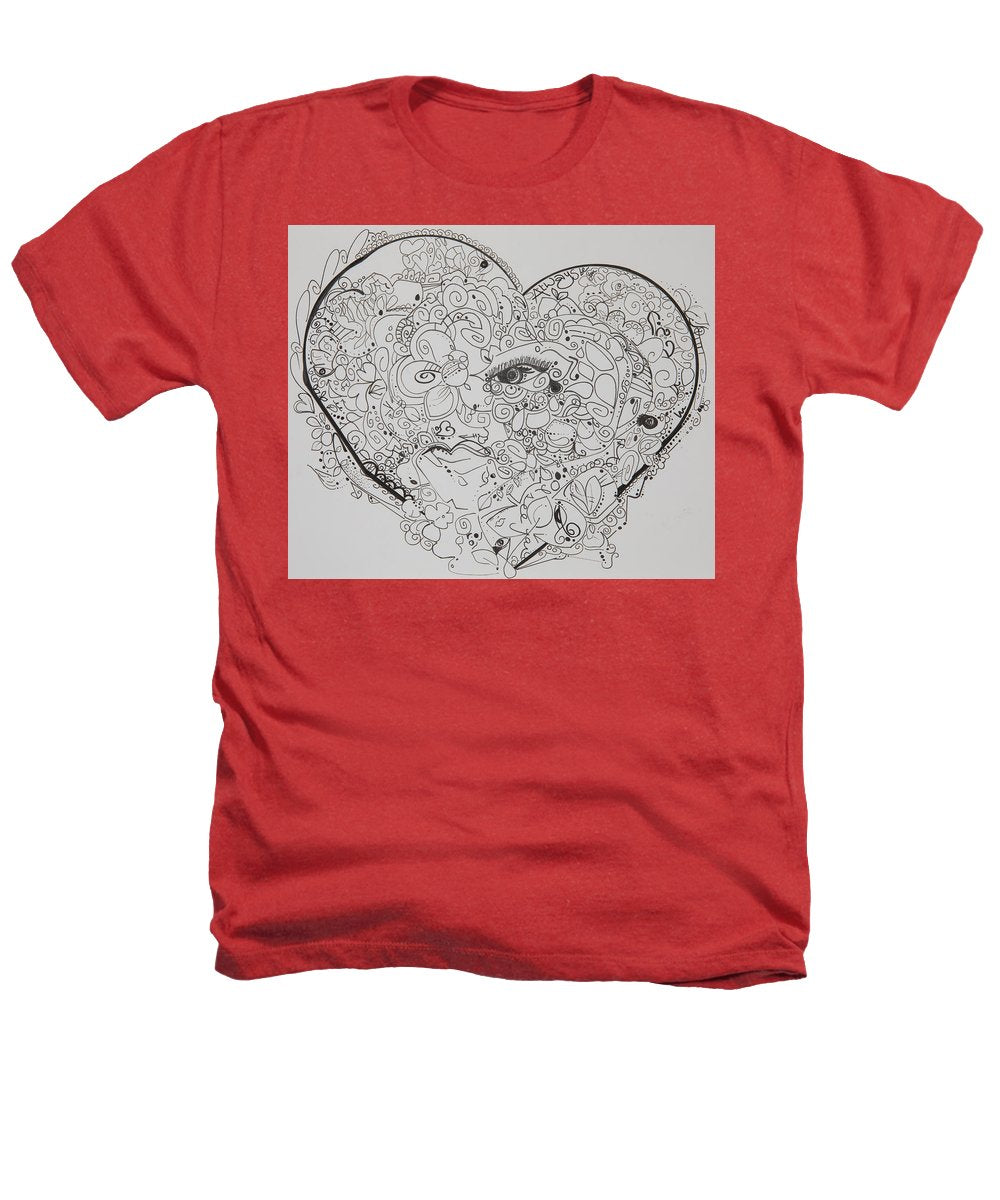 Asemic Hearts - Zentangle Collection - Heathers T-Shirt