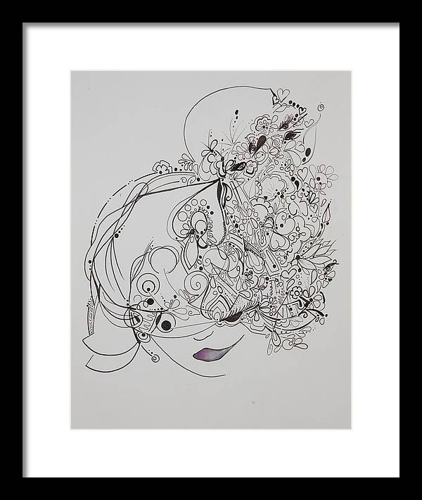 Away They Go - Zentangle Collection - Framed Print