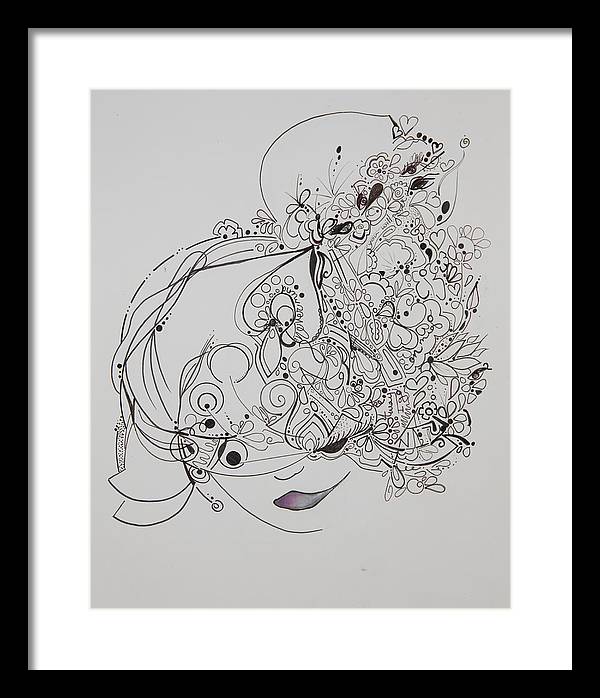 Away They Go - Zentangle Collection - Framed Print