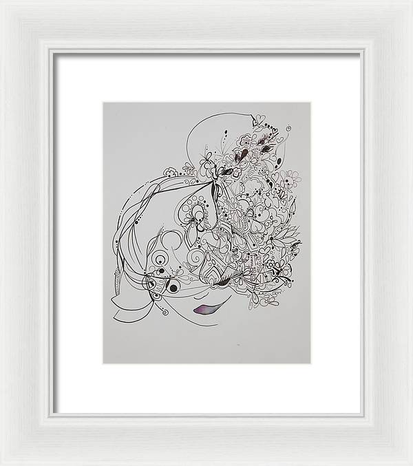 Away They Go - Zentangle Collection - Framed Print