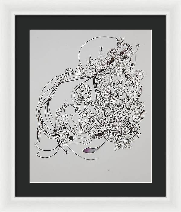 Away They Go - Zentangle Collection - Framed Print