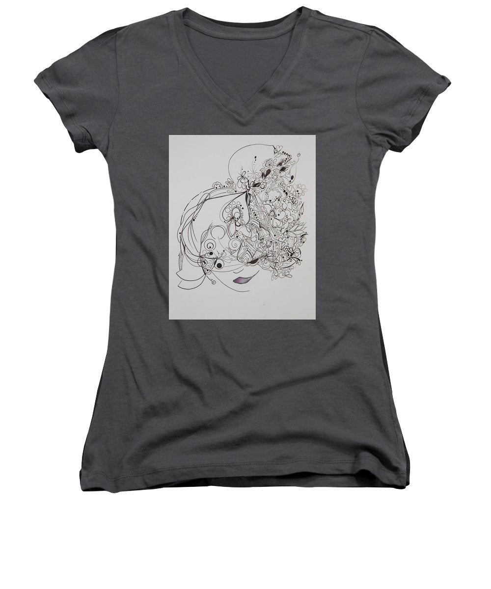 Away They Go - Zentangle Collection - Women's V-Neck