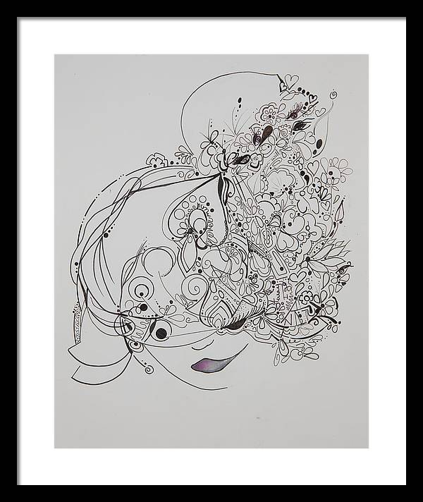 Away They Go - Zentangle Collection - Framed Print