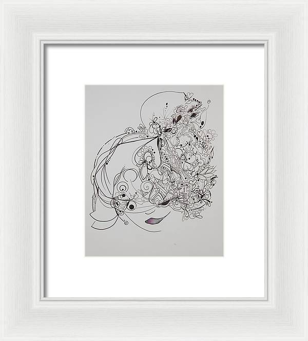 Away They Go - Zentangle Collection - Framed Print