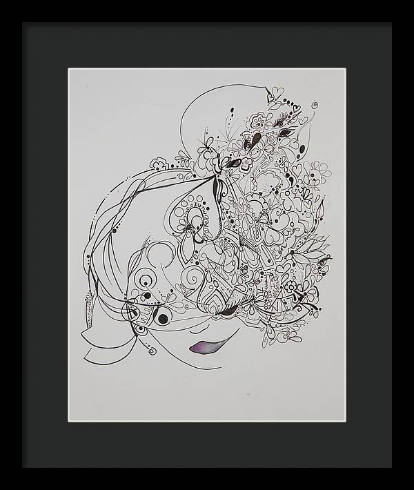 Away They Go - Zentangle Collection - Framed Print