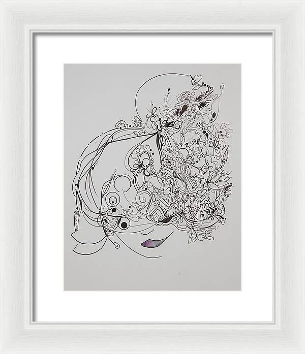 Away They Go - Zentangle Collection - Framed Print