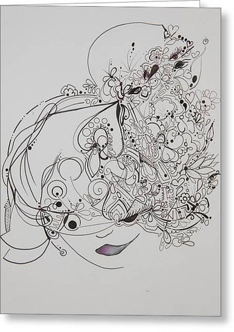 Away They Go - Zentangle Collection - Greeting Card