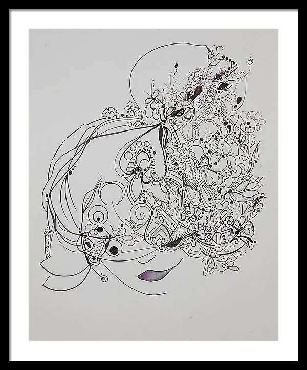 Away They Go - Zentangle Collection - Framed Print