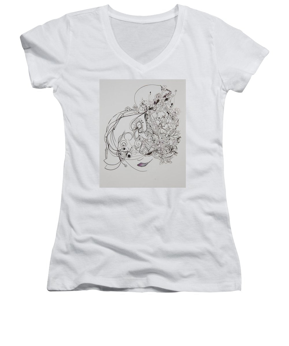 Away They Go - Zentangle Collection - Women's V-Neck