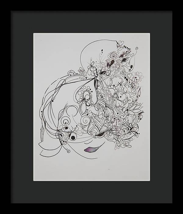 Away They Go - Zentangle Collection - Framed Print