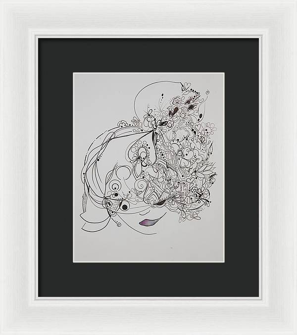 Away They Go - Zentangle Collection - Framed Print