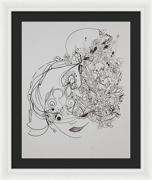 Away They Go - Zentangle Collection - Framed Print