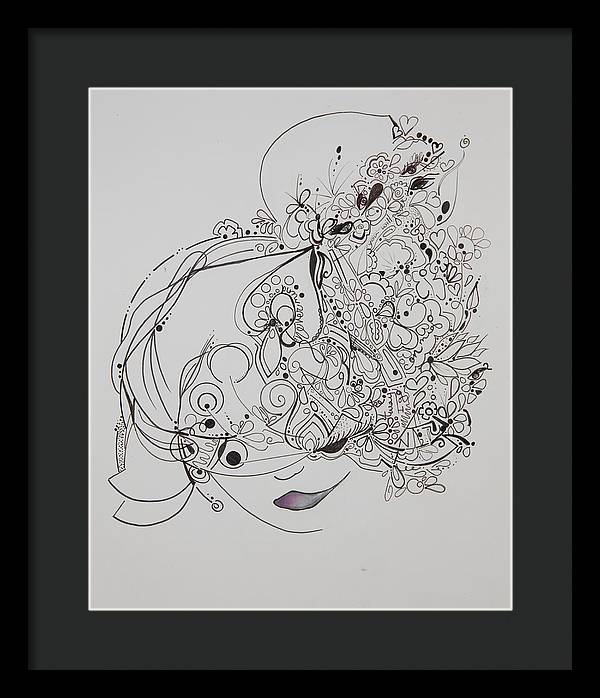 Away They Go - Zentangle Collection - Framed Print