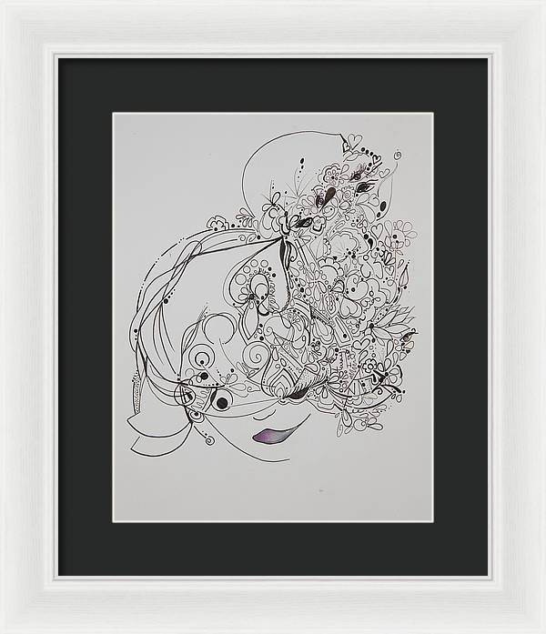 Away They Go - Zentangle Collection - Framed Print