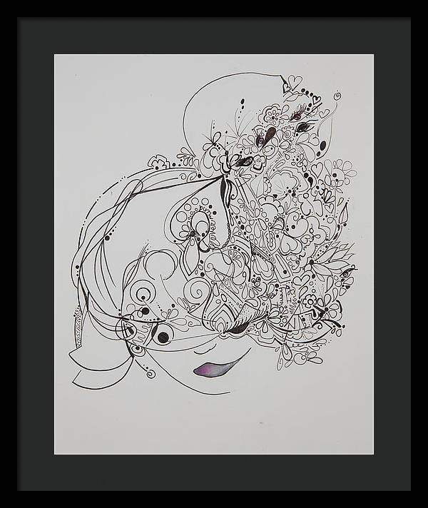 Away They Go - Zentangle Collection - Framed Print