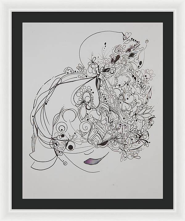 Away They Go - Zentangle Collection - Framed Print