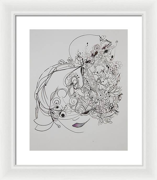 Away They Go - Zentangle Collection - Framed Print