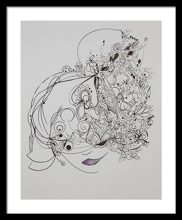 Away They Go - Zentangle Collection - Framed Print