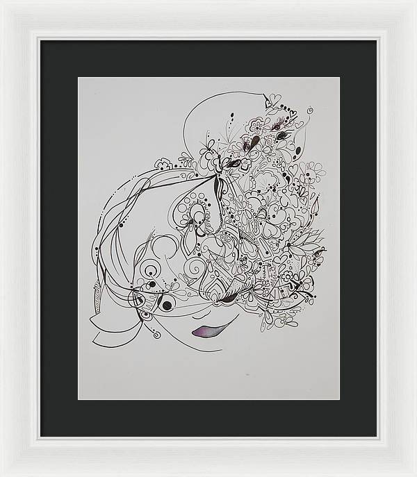 Away They Go - Zentangle Collection - Framed Print