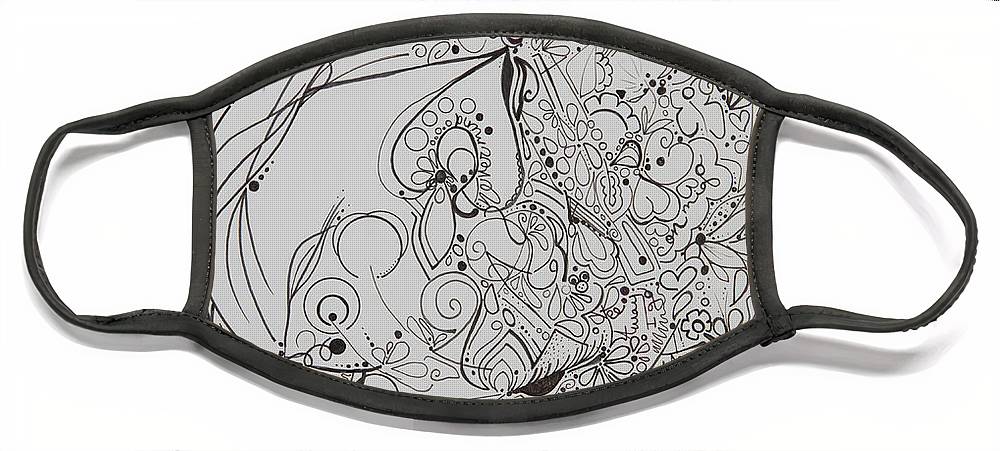 Away They Go - Zentangle Collection - Face Mask