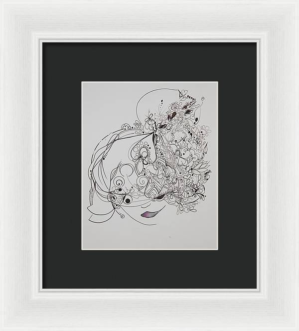 Away They Go - Zentangle Collection - Framed Print