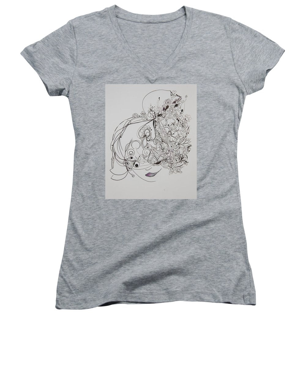 Away They Go - Zentangle Collection - Women's V-Neck