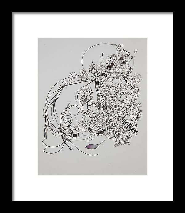 Away They Go - Zentangle Collection - Framed Print