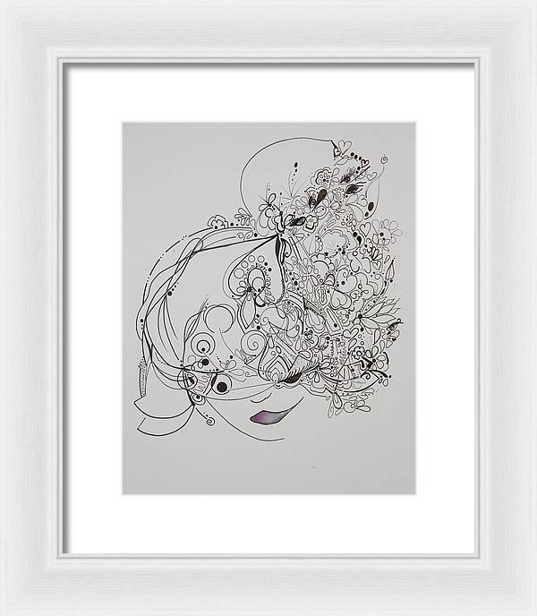 Away They Go - Zentangle Collection - Framed Print