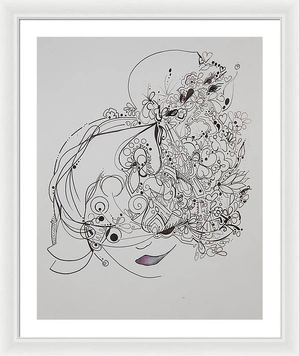 Away They Go - Zentangle Collection - Framed Print