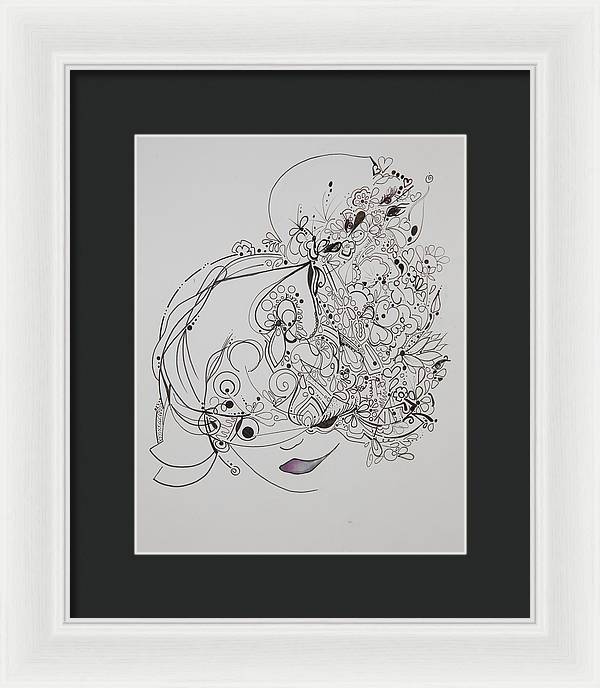 Away They Go - Zentangle Collection - Framed Print