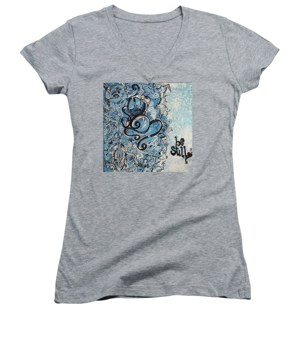 Be Still - Abstract Collection - Women's V-Neck