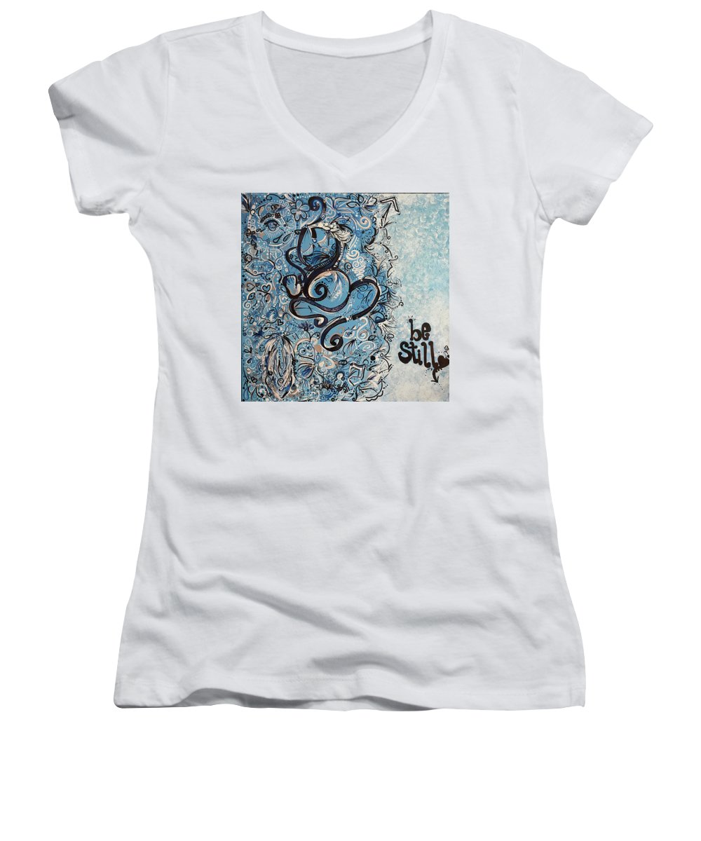 Be Still - Abstract Collection - Women's V-Neck