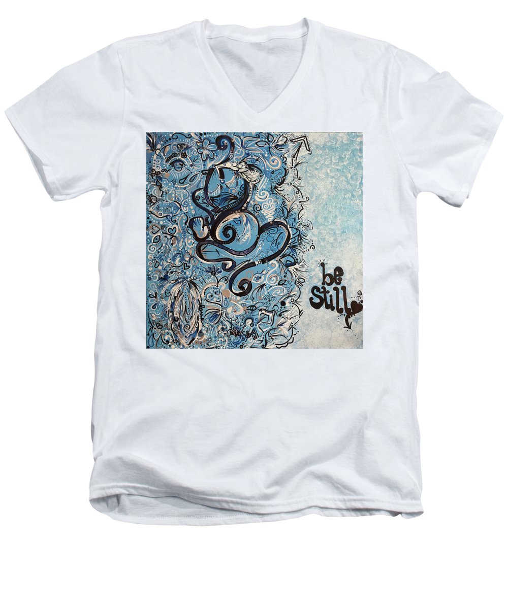 Be Still - Abstract Collection - Men's V-Neck T-Shirt