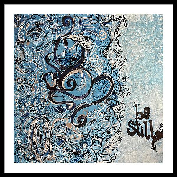 Be Still - Abstract Collection - Framed Print