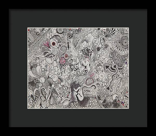 Beautiful chaos - Zentangle Collection - Framed Print