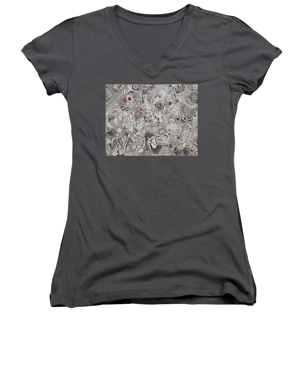 Beautiful chaos - Zentangle Collection - Women's V-Neck