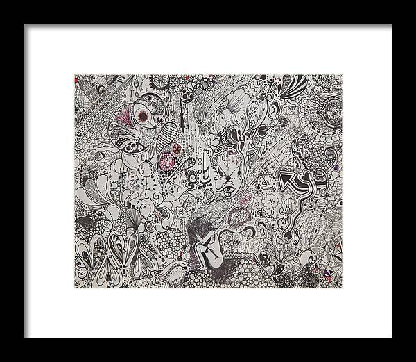 Beautiful chaos - Zentangle Collection - Framed Print