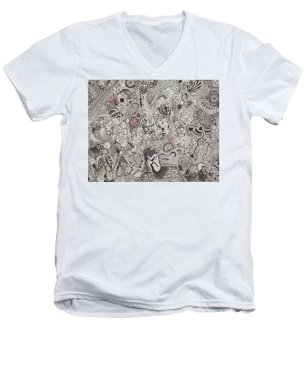 Beautiful chaos - Zentangle Collection - Men's V-Neck T-Shirt