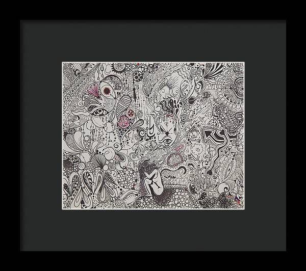 Beautiful chaos - Zentangle Collection - Framed Print