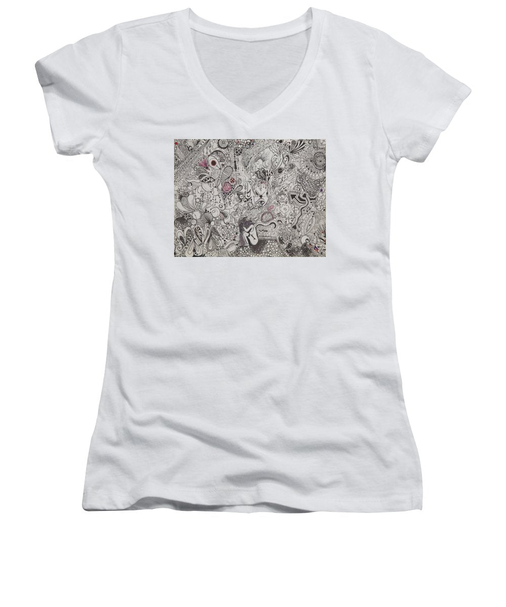 Beautiful chaos - Zentangle Collection - Women's V-Neck