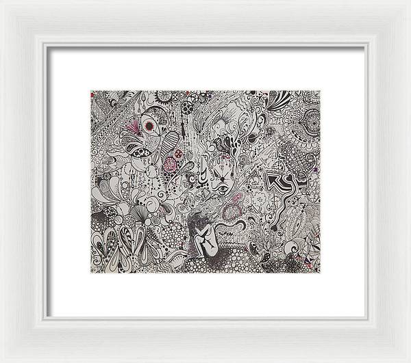 Beautiful chaos - Zentangle Collection - Framed Print