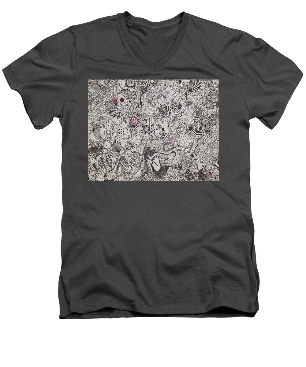 Beautiful chaos - Zentangle Collection - Men's V-Neck T-Shirt