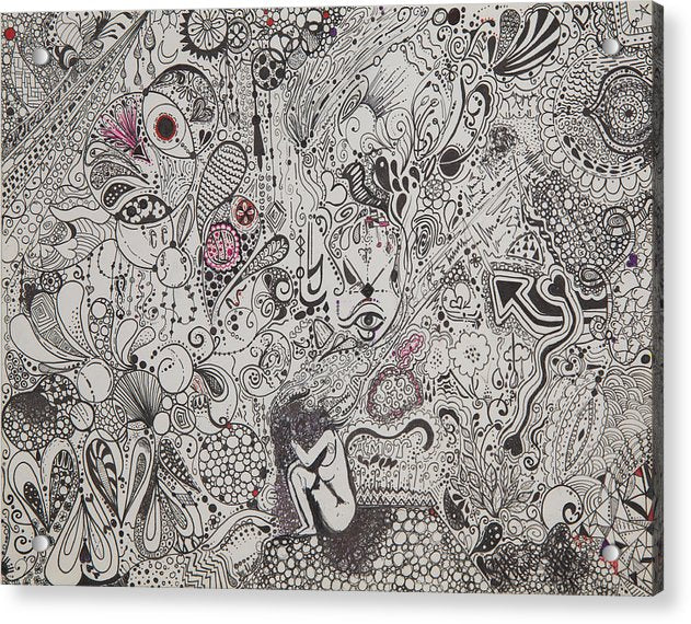 Beautiful chaos - Zentangle Collection - Acrylic Print