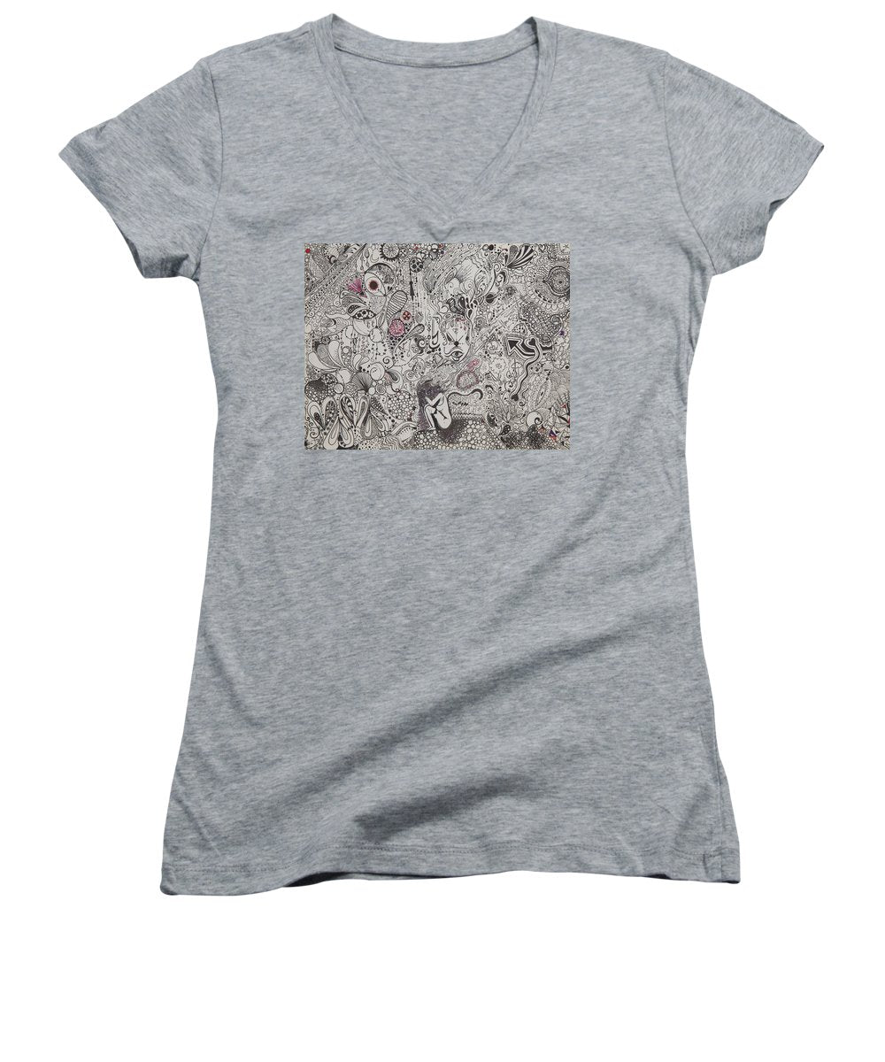 Beautiful chaos - Zentangle Collection - Women's V-Neck