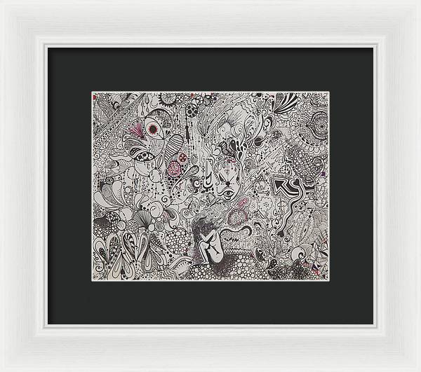 Beautiful chaos - Zentangle Collection - Framed Print