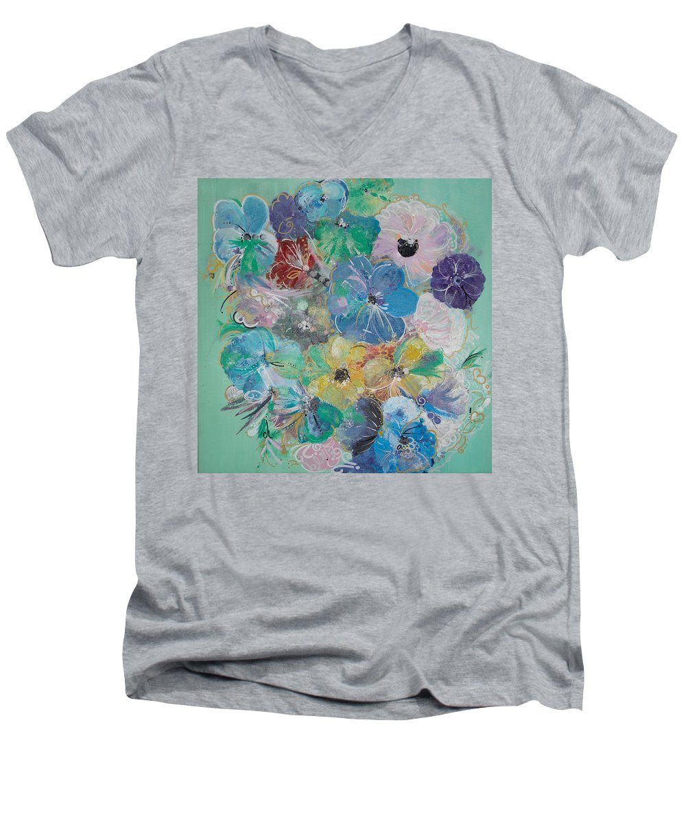 Bella Bloom - Blooming Collection - Men's V-Neck T-Shirt