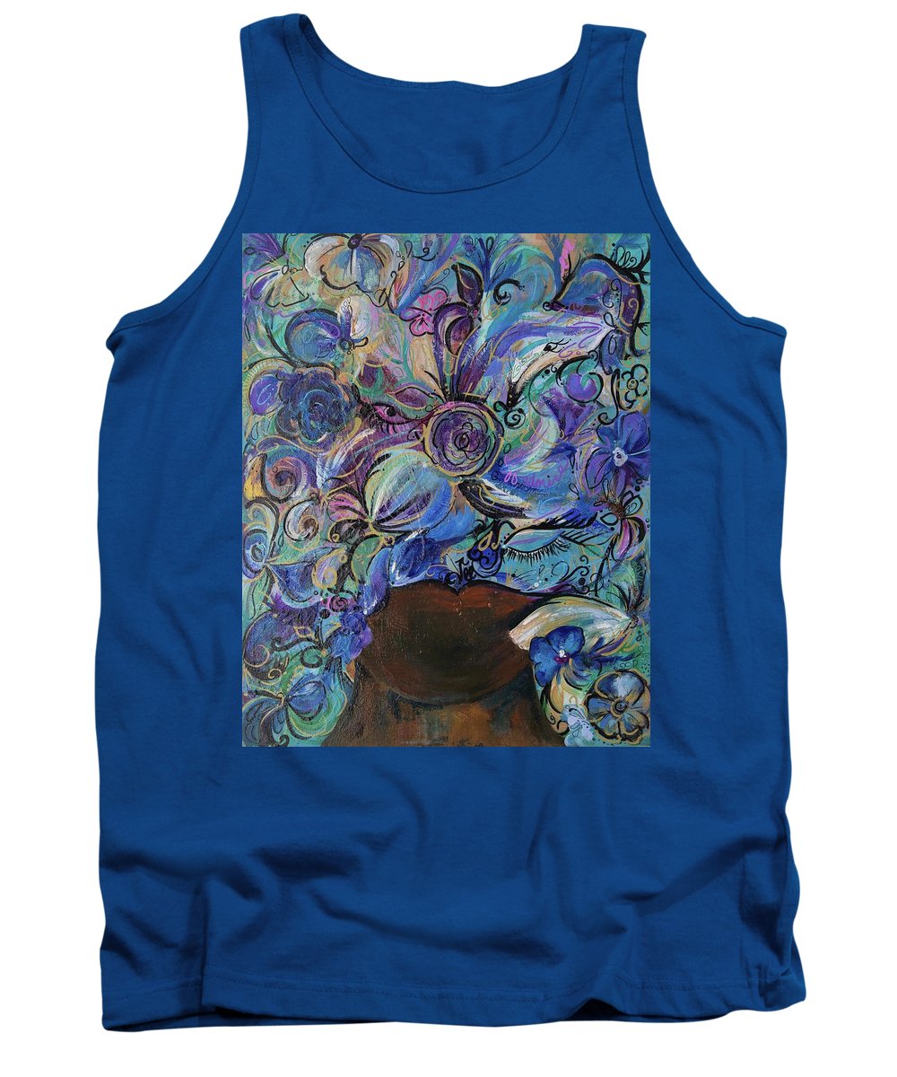 Blues - Flower Head Collection - Tank Top